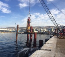 TPS comienza obras de hincado de pilotes en proyecto de ampliación del frente de atraque TPS comienza obras de hincado de pilotes en proyecto de ampliación del frente de atraque