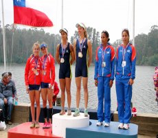 Tres Chilenos clasificaron a Rio 2016 en Latinoamericano de Remo