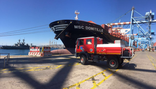 MSC y TPS entregaron carro forestal para 1ª Compañía de Bomberos de Viña del Mar