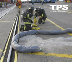 TPS, Bomberos y Autoridad Marítima realizaron ejercicio de emergencia en Valparaíso