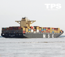 TPS recibe primera nave de MSC con tecnología que reduce emisiones
