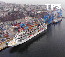 TPS y autoridades celebran primera recalada en Valparaíso de crucero de MSC que da vuelta al mundo