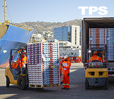 Nave con 508 pallets y 28 contenedores inicia en TPS temporada de fruta 2020-2021