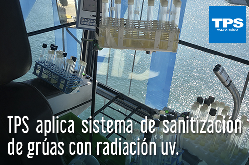 TPS aplica sistema de sanitización de grúas con radiación uv