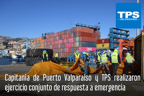 Capitanía de Puerto y TPS realizaron ejercicio conjunto de respuesta a emergencia