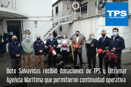 Bote Salvavidas recibió donaciones de TPS y Ultramar Agencia Marítima que permitieron continuidad operativa