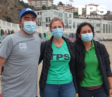 TPS acompaña a Waterman en operativo de limpieza de playa San Mateo