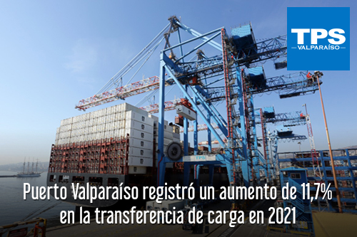 Puerto Valparaíso registró un aumento de 11,7% en la transferencia de carga en 2021