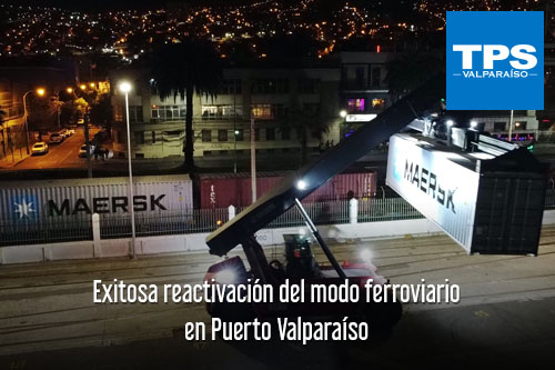 Exitosa reactivación del modo ferroviario en Puerto Valparaíso