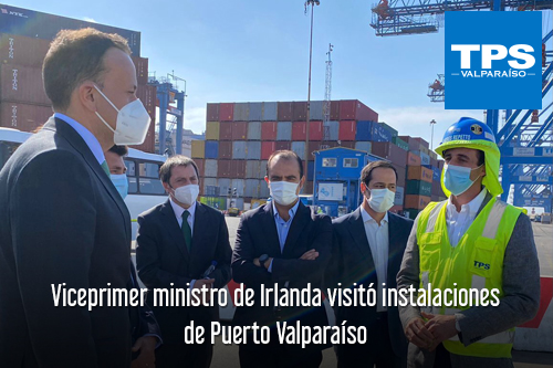 Viceprimer ministro de Irlanda visitó instalaciones de Puerto Valparaíso