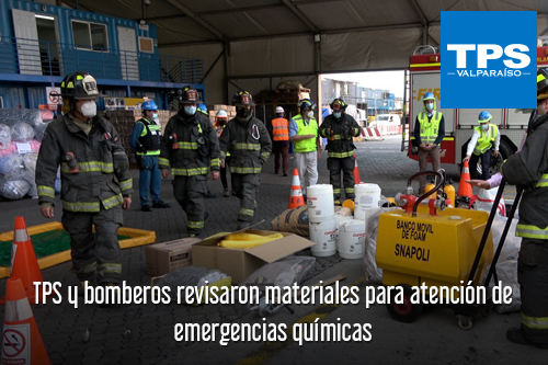 TPS y bomberos revisaron materiales para atención de emergencias químicas