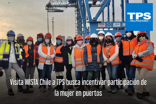 Visita de WISTA Chile a TPS busca incentivar participación de la mujer en puertos