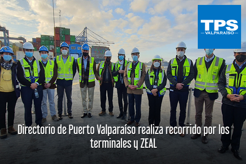 Directorio de Puerto Valparaíso realiza recorrido por los terminales y ZEAL