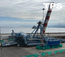 TPS realizó colapso controlado de grúa pórtico en patio del terminal