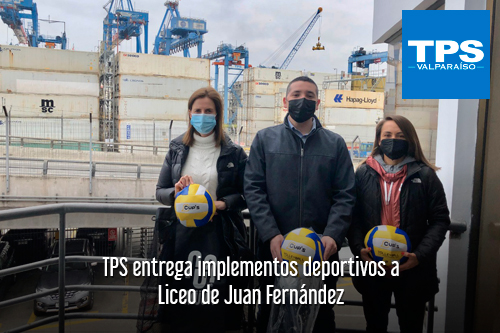 TPS entrega implementos deportivos a Liceo de Juan Fernández