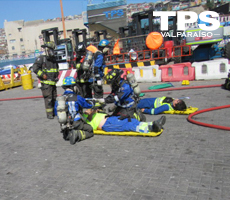 TPS realiza simulacro de derrame de hidrocarburos con rescate de heridos