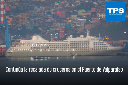 Continúa la recalada de cruceros en el Puerto de Valparaíso