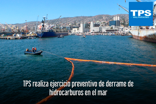 TPS realiza ejercicio preventivo de derrame de hidrocarburos en el mar