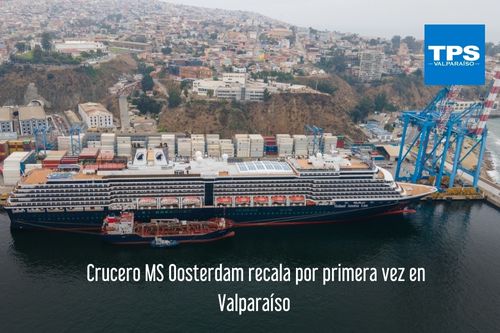 Crucero MS Oosterdam recala por primera vez en Valparaíso