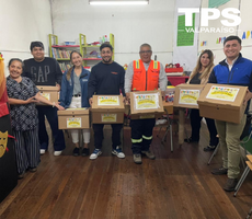 TPS, Ultraport y Sitrans donaron útiles escolares a destacada ONG de Valparaíso