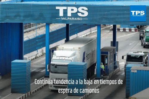 Continúa tendencia a la baja en tiempos de espera de camiones